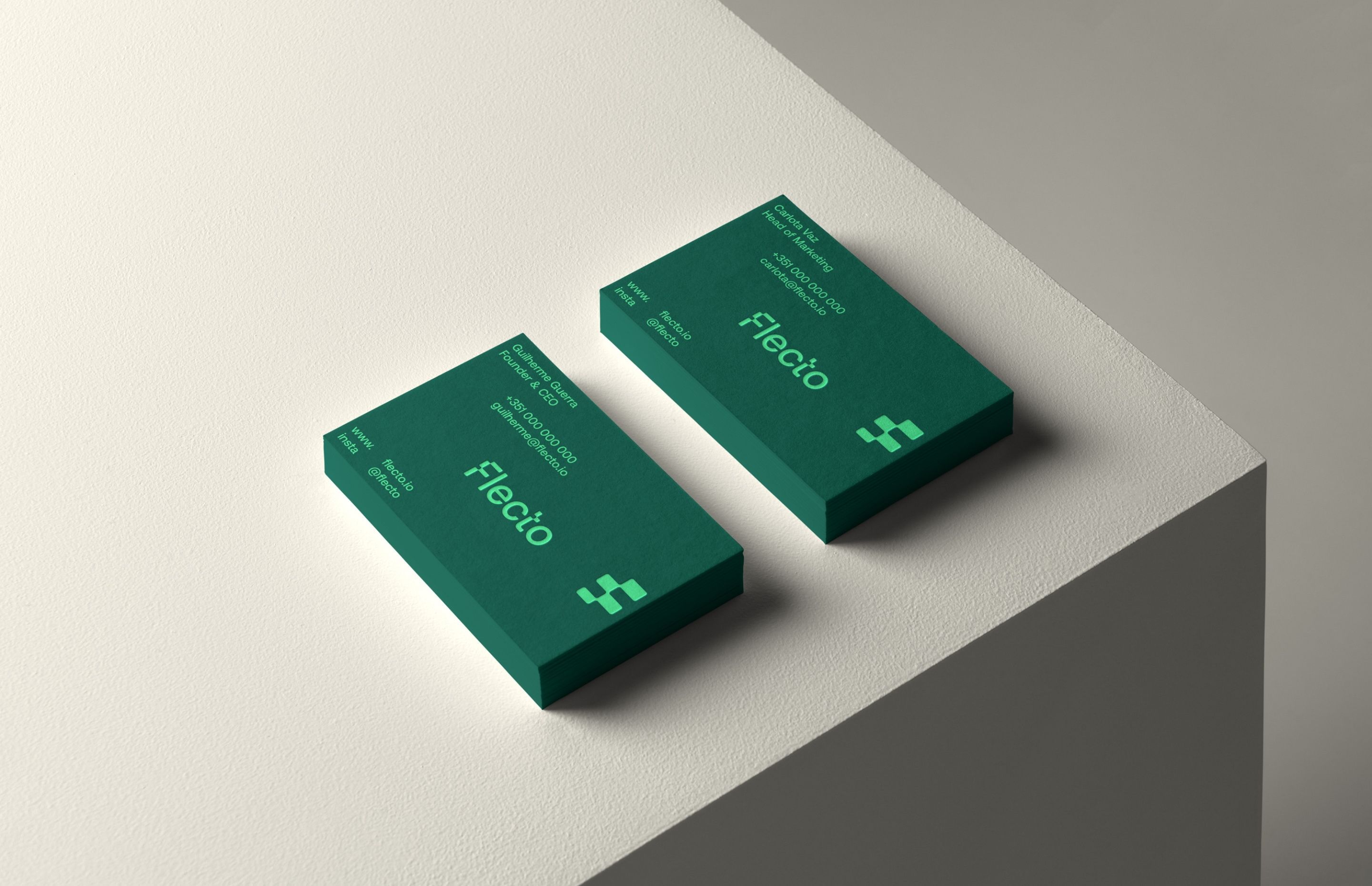 Flecto Rebranding Cards