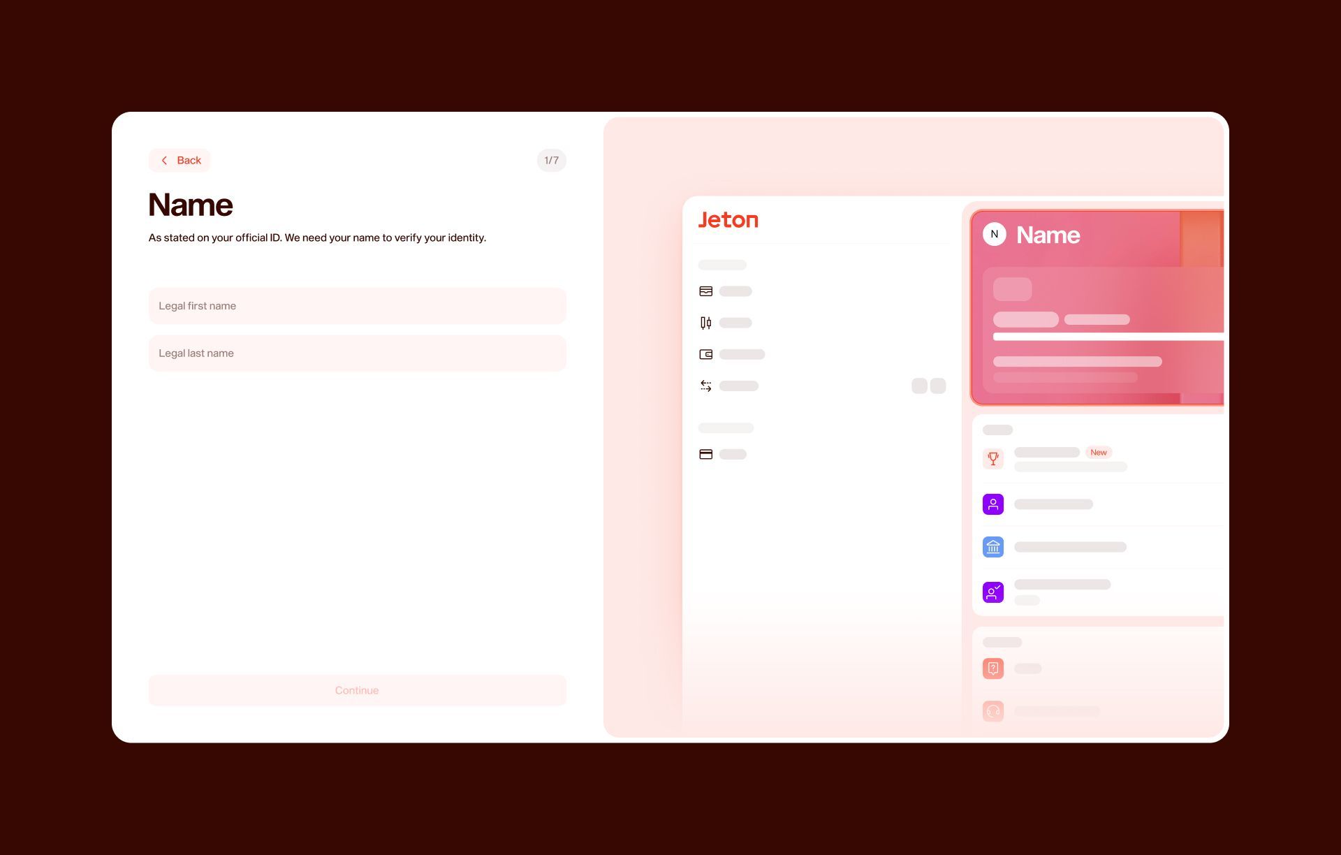 Jeton Web App Onboarding