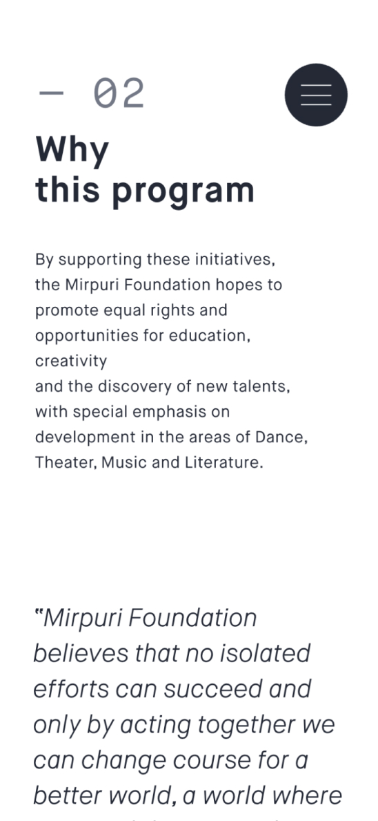 Mirpuri Foundation Mobile Image