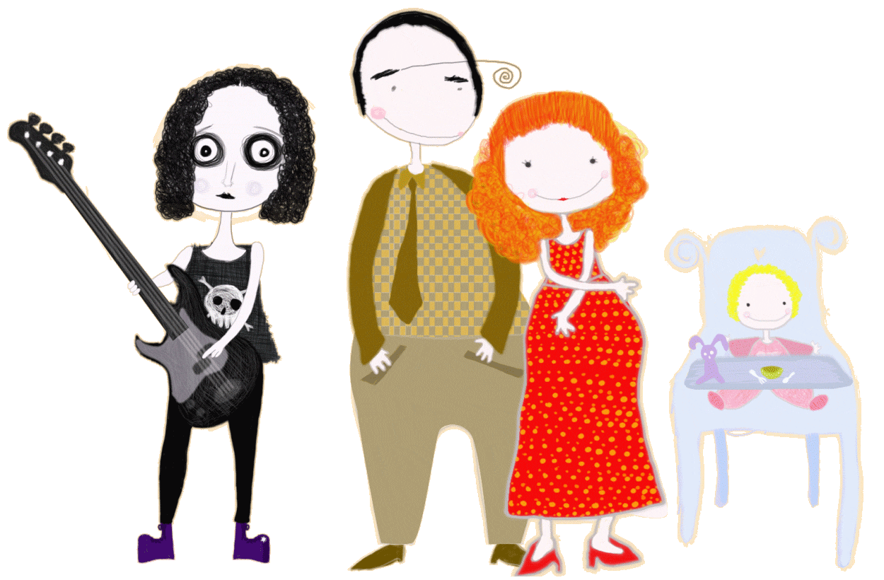 Psikontacto Family Illustration